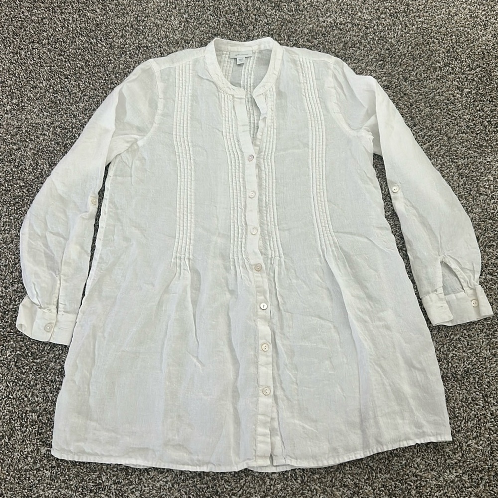 J. Jill Love Linen Button-Down Tunic